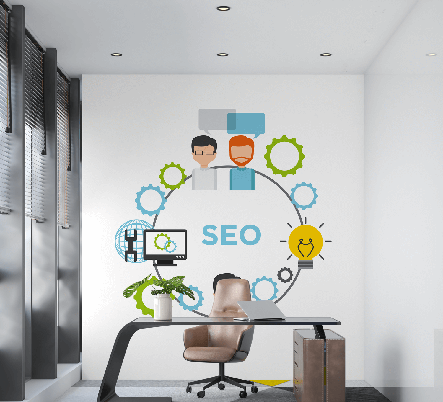 rt-1 SEO Concept Office Room Wall Decal - Image 1