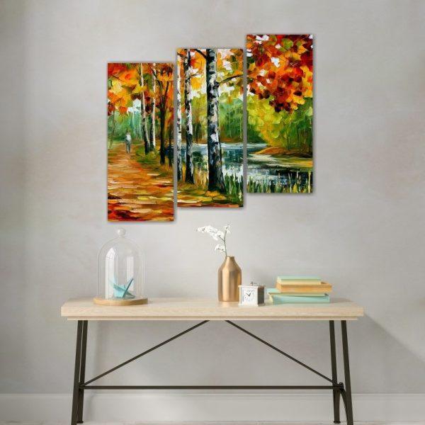 Spring Evening by Afremov 3-Piece Split Canvas - Artavia