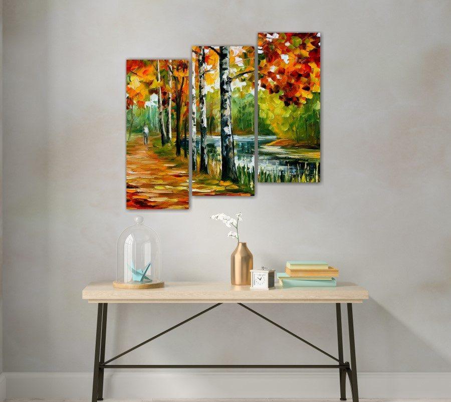 26-3-1 Spring Evening by Afremov 3-Piece Split Canvas - Artavia
