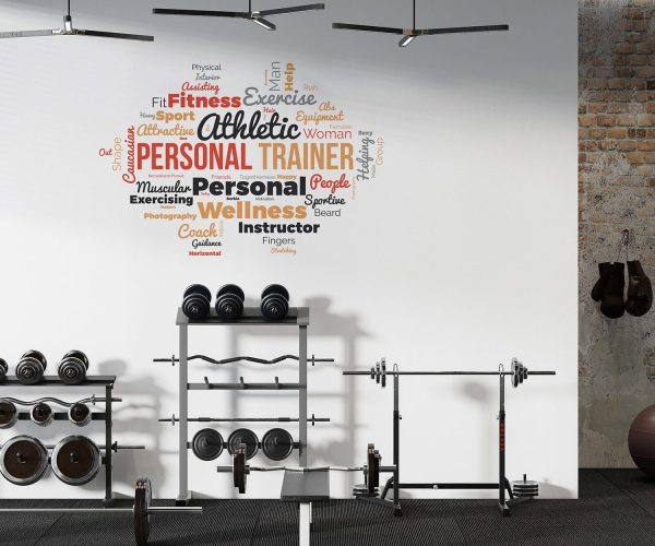 Athletic motivational Gym wall decal