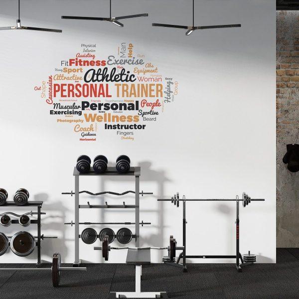 Athletic motivational Gym wall decal