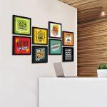 Set of 8 Paper Plane Design Canvas Frames – Wooden Waterproof Wall Ar - Image 5