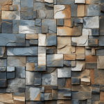 3d wallpaper of geometric mosaic