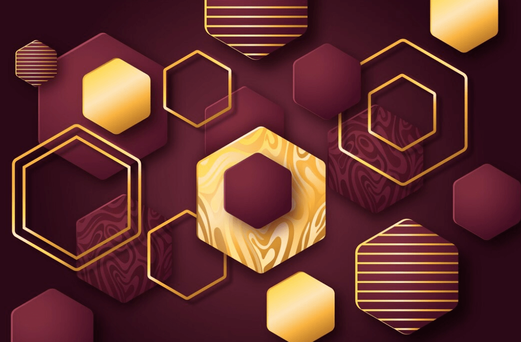 artavia 465664 Gradient hexagonal wallpaper - Image 1