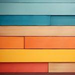 Painted wood planks wallpaper