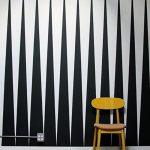 Black geomatrical texture wallpaper