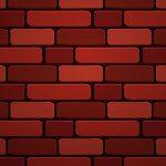 Tiny square brick wallpaper