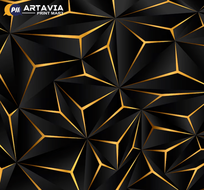 artavia hhe 3d Black and gold background wallpaper - Image 1
