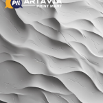 Modern 3d white wallpaper