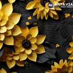 3d rendering of flowers wallpaper