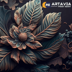 3d Elegant floral pattern inspires modern fashion creativity wallpaper