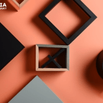 3d minimalistic geometrical wallpaper