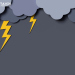 3d Thunderstorm with lightning wallpaper