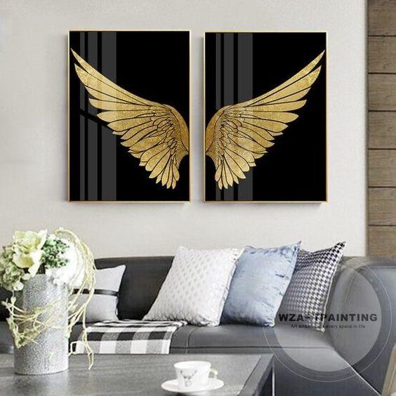 Golden Wings Canvas