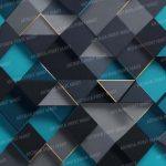 3d dark blue geomatric abstract wallpaper