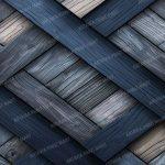 3d blue herringbone wood texture wallpaper