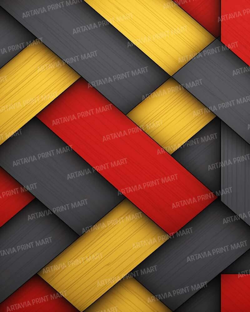 artavia 3d red black yellow background wallpaper - Image 1