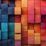 3d Colourful blocks wallpaper