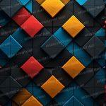 3d colourfull boxes wallpaper