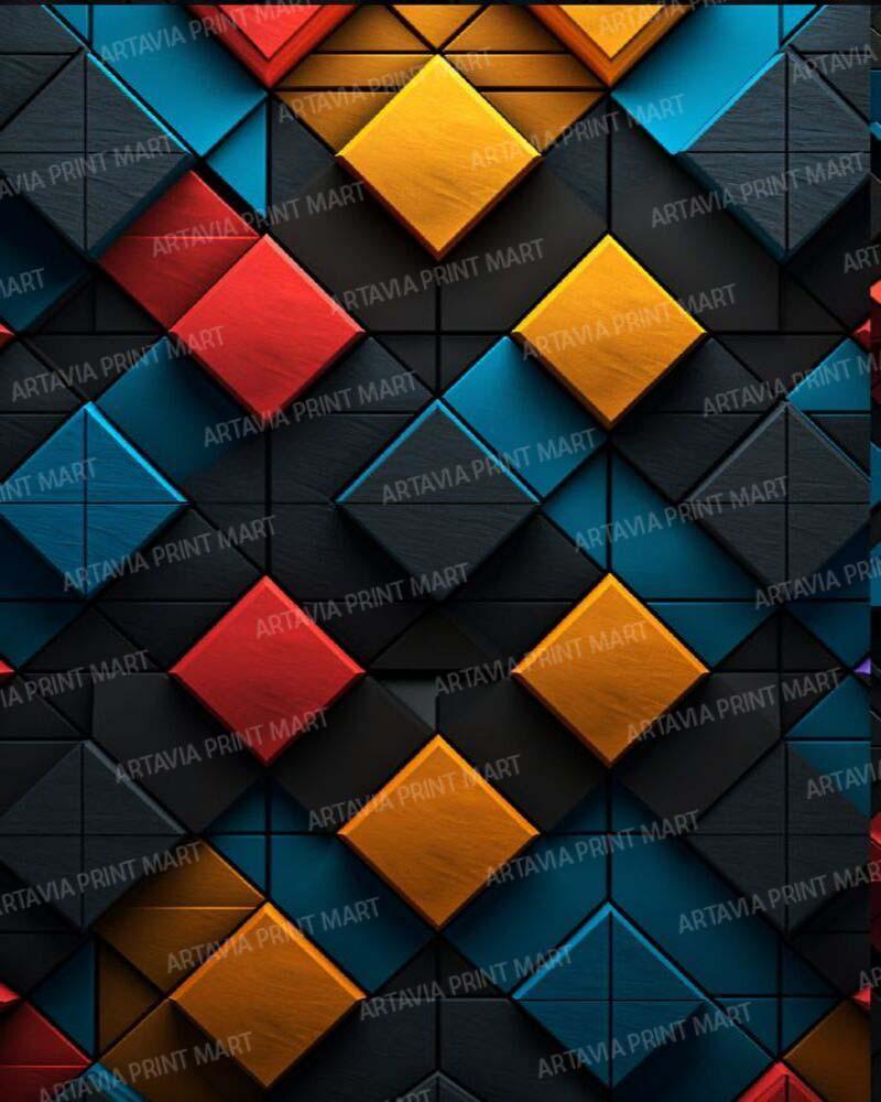 artavia 3d colourfull boxes wallpaper - Image 1