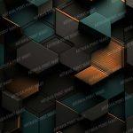 3d Realistic elegant geometric shapes wallpaper