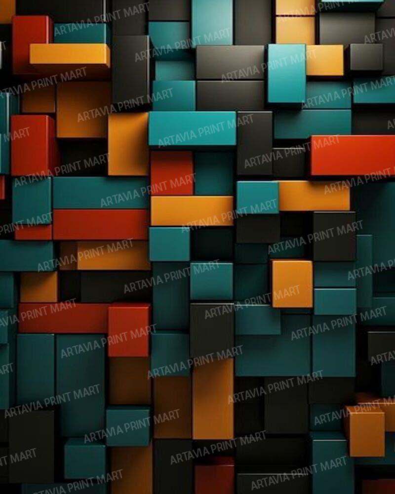 artavia 3d cube background wallpaper - Image 1