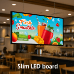 Ultra-Slim  LED Panel Light Box – White Frame | 72W Edge-Lit Display for Indoor Branding - Image 6