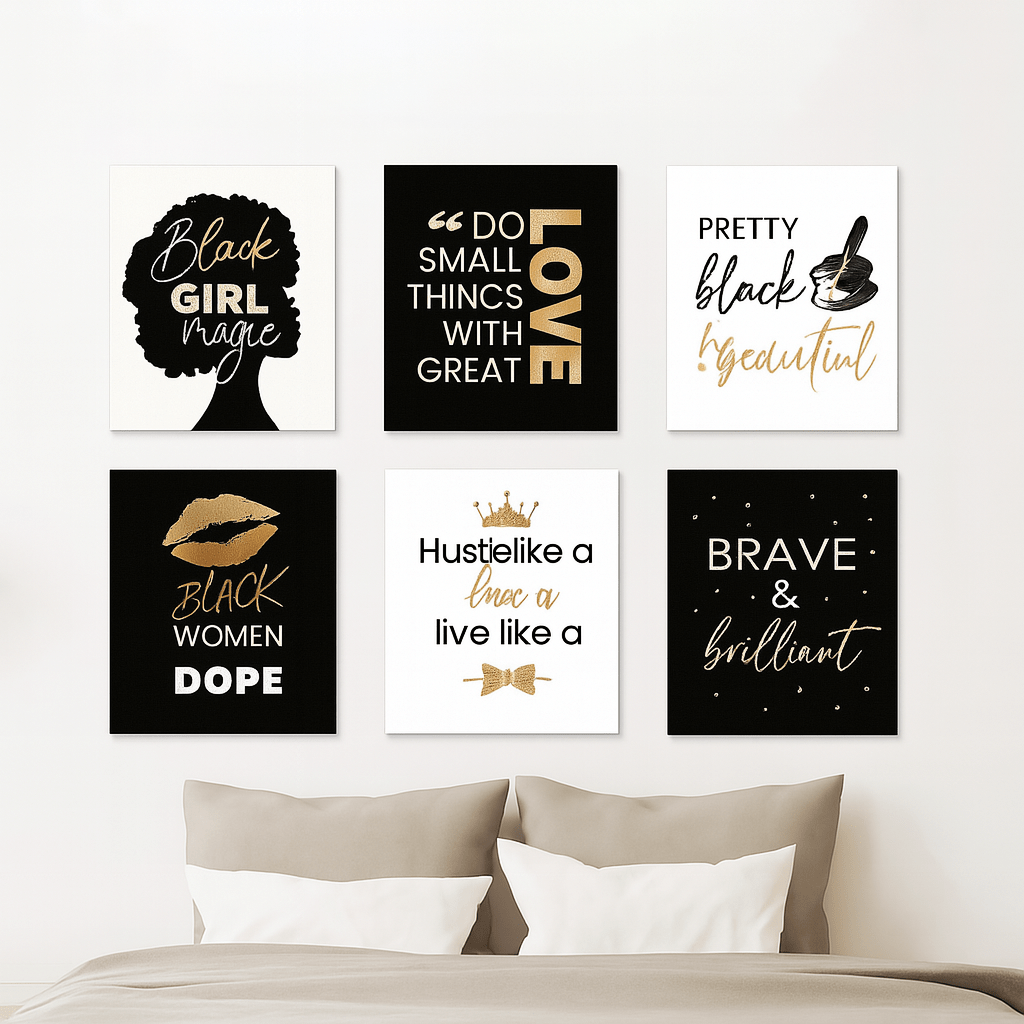 EmpowerHer – 7 Piece Motivational Wall Frame Set for Women | Artavia EmpowerHer