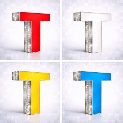 glitter letter