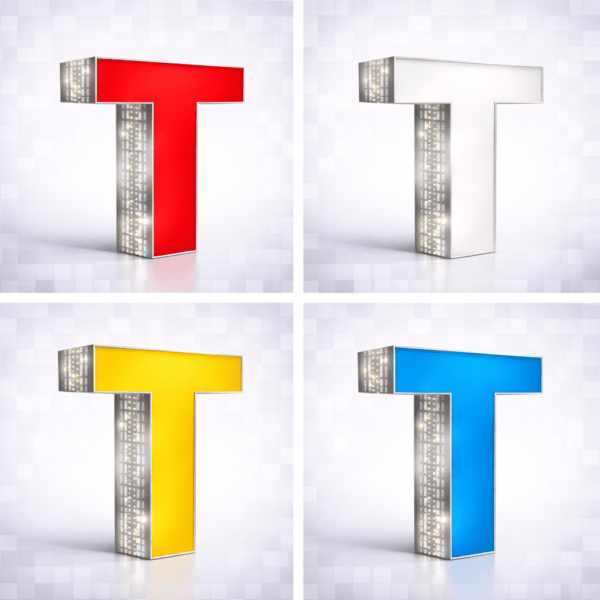 glitter letter